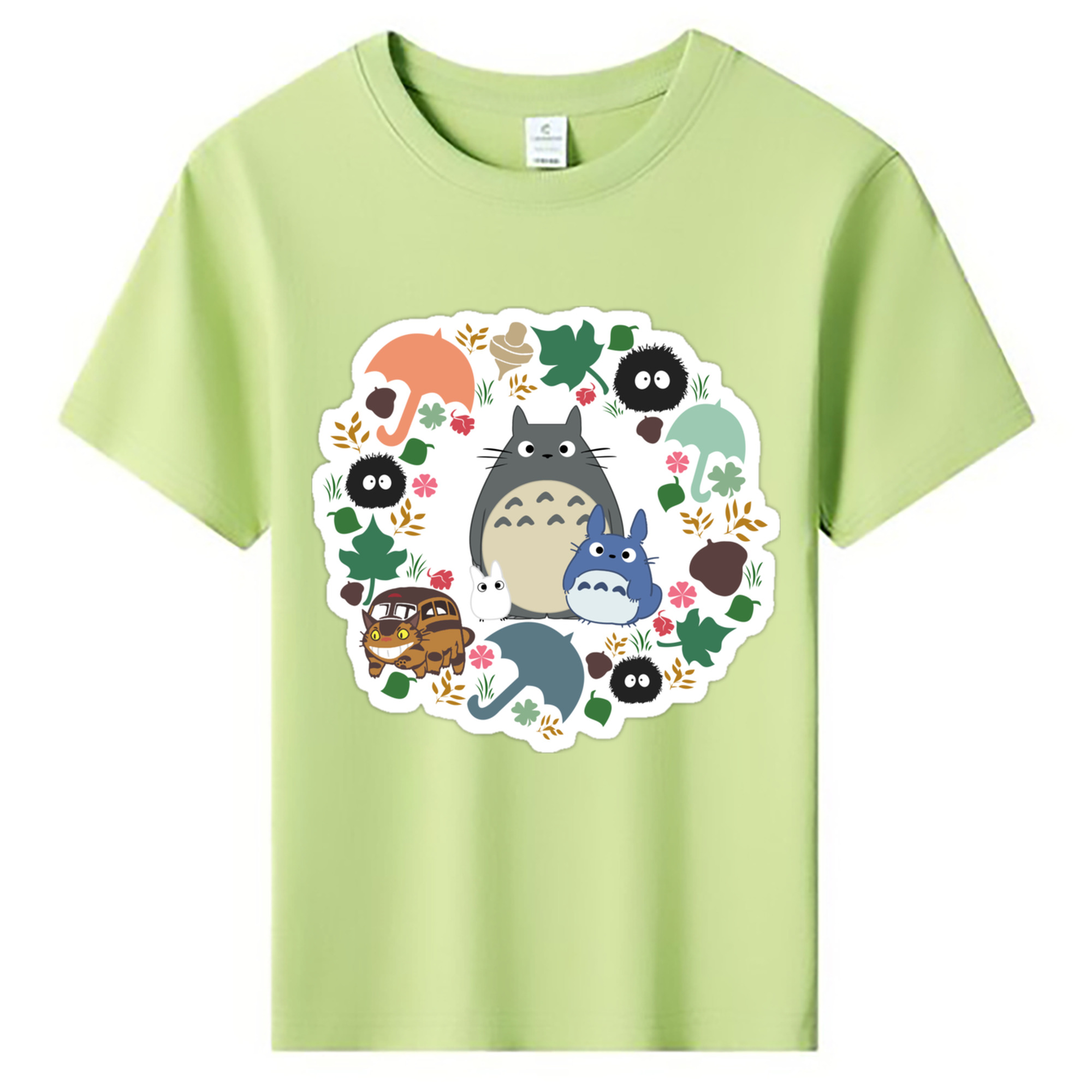 （画像用） となりのトトロ 草壁メイ 草壁サツキ My Neighbor Totoro Satsuki Kusakabe Mei Kusakabe 綿100％キッズTシャツ（フロントプリント）
